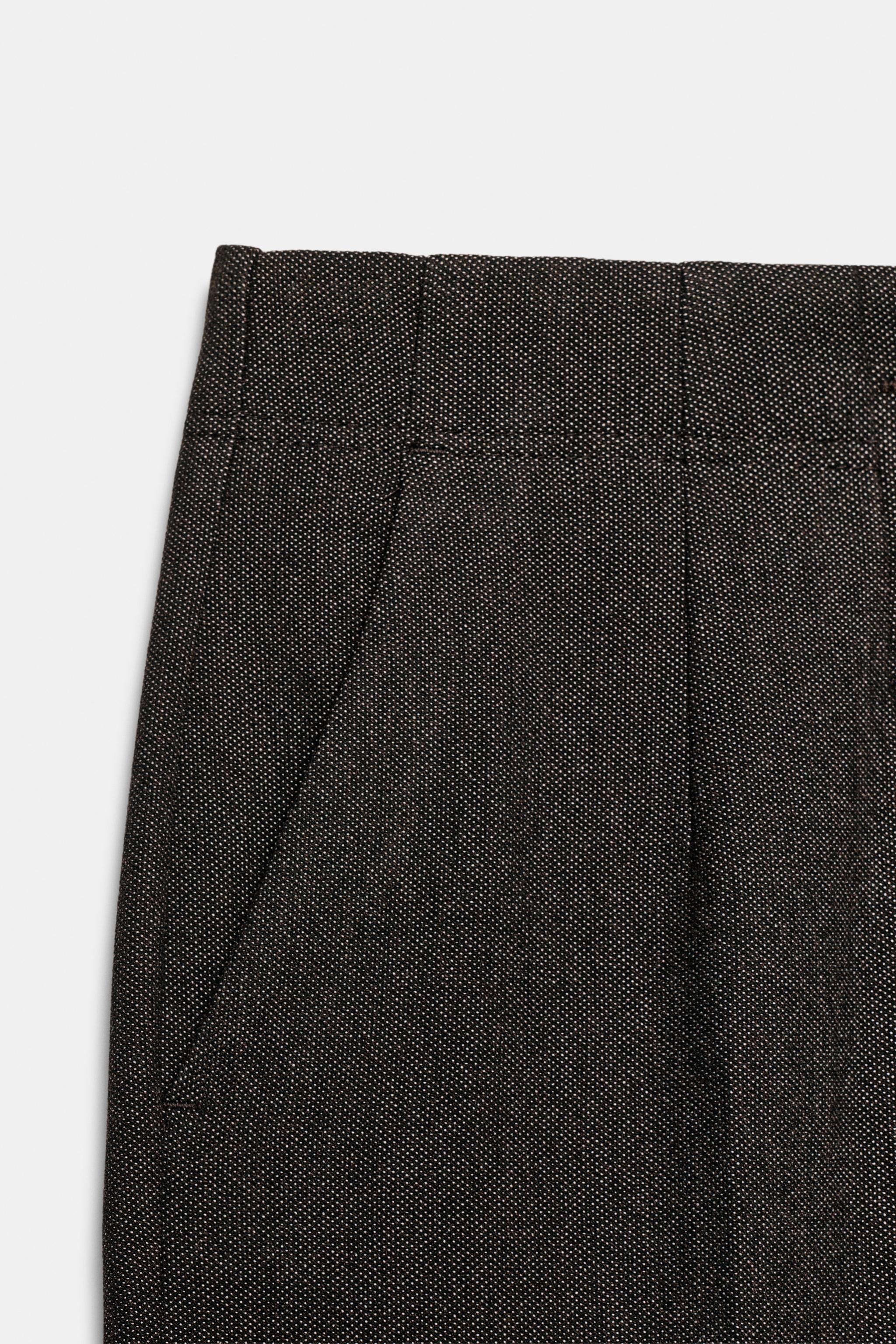 HIGH-WAISTED ANKLE-LENGTH PANTS