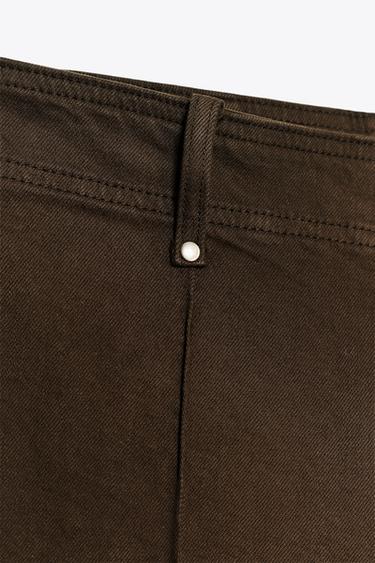 JEAN COUPE LARGE ET TAILLE HAUTE COLLECTION ZW - Chocolat de Zara - Image 8
