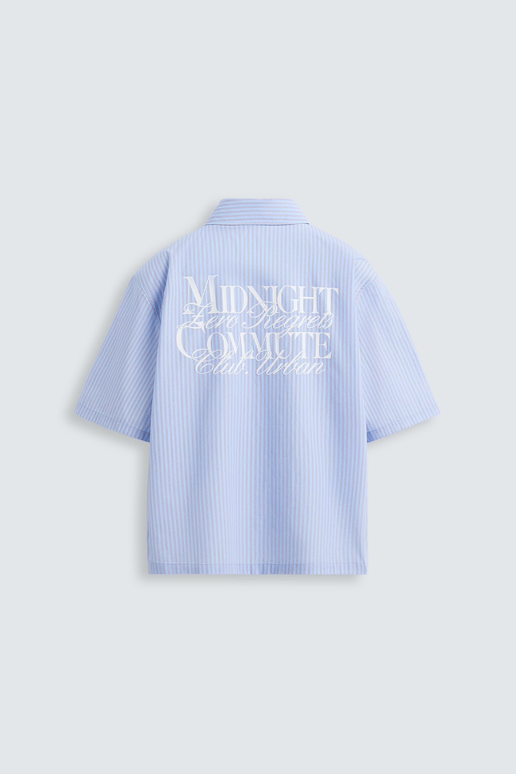 TEXT STRIPE SHIRT - Stripes | ZARA South Africa