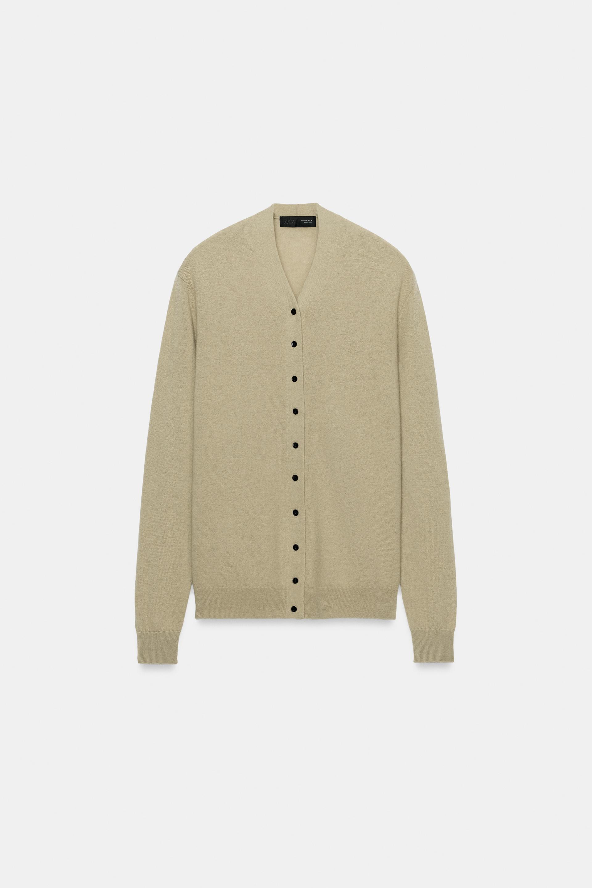 100% EXTRA-SOFT WOOL V-NECK JACKET thumbnail 5