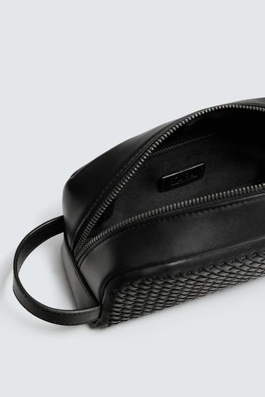 BRAIDED TOILETRY BAG - Black by Zara - Image 3