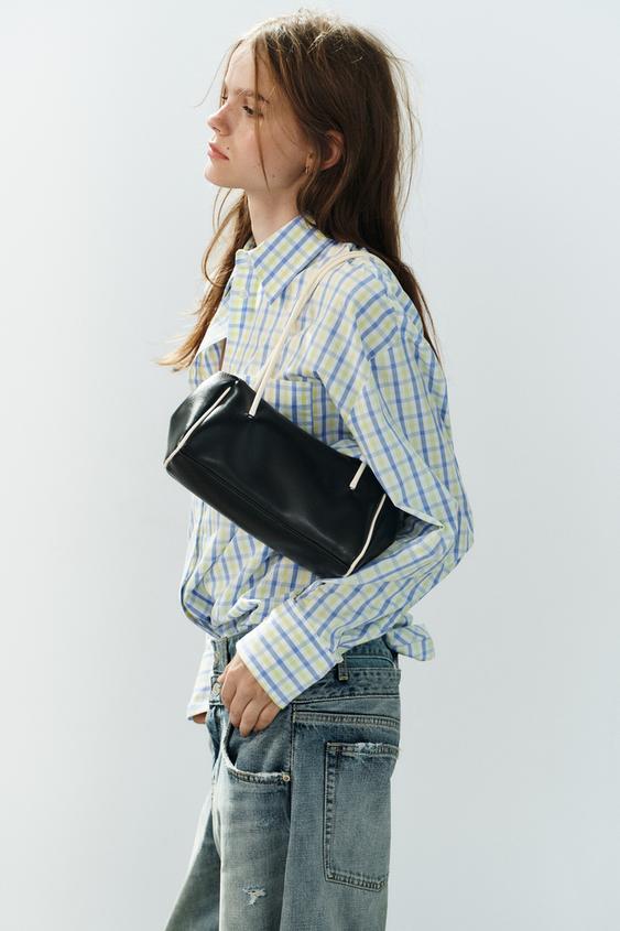 ELONGATED SHOULDER BAG - Two-tone by Zara - Image 0