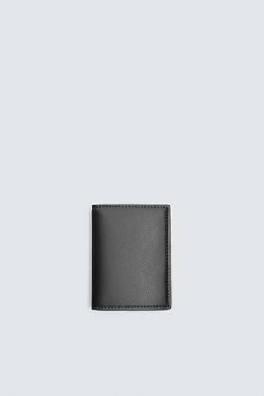 ГЛАДКИЙ ВЕРТИКАЛЬНЫЙ КОШЕЛЕК ДЛЯ КАРТОЧЕК — Черный от Zara