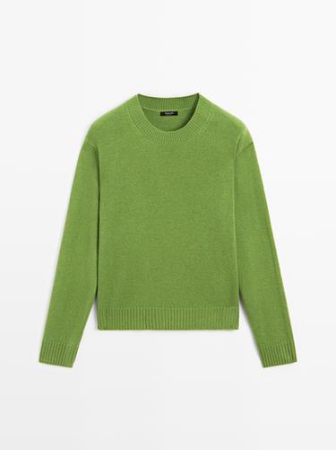 Zara Wool blend crew neck sweater - Light green