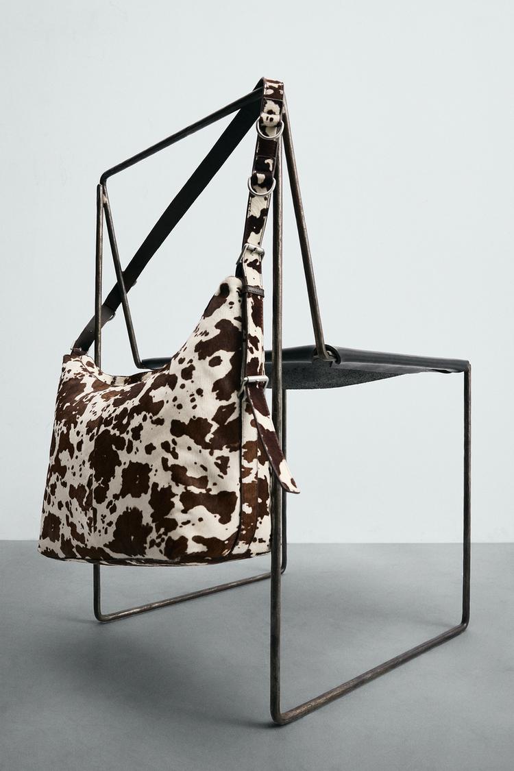 MALA TOTE BAG EM PELE COM ESTAMPADO ANIMAL