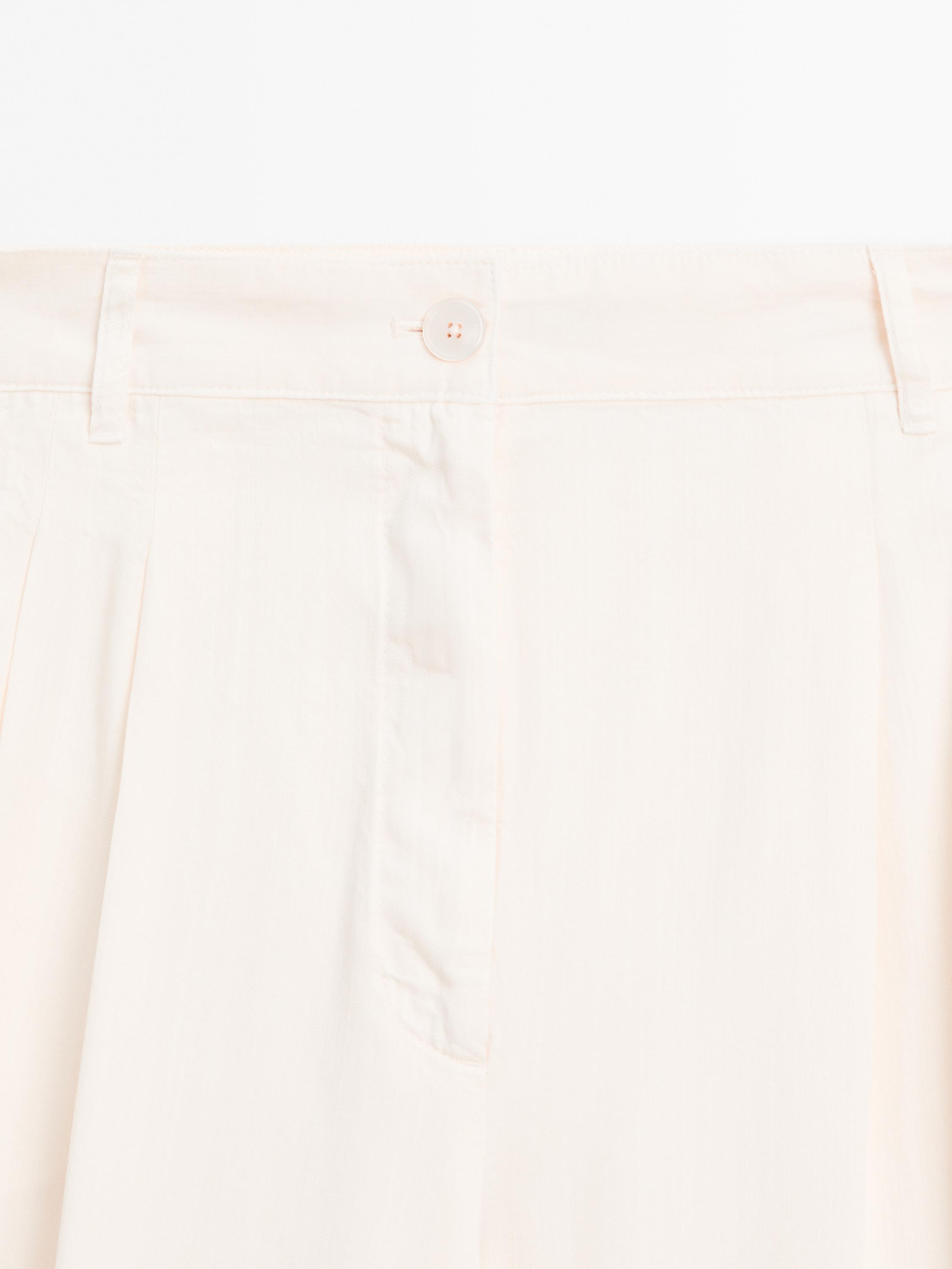 Pantalon wide leg à double pince