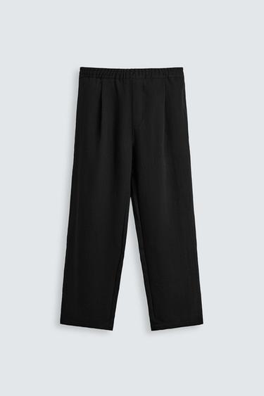 PANTALÓN FLUIDO PLIEGUES - Negro de Zara