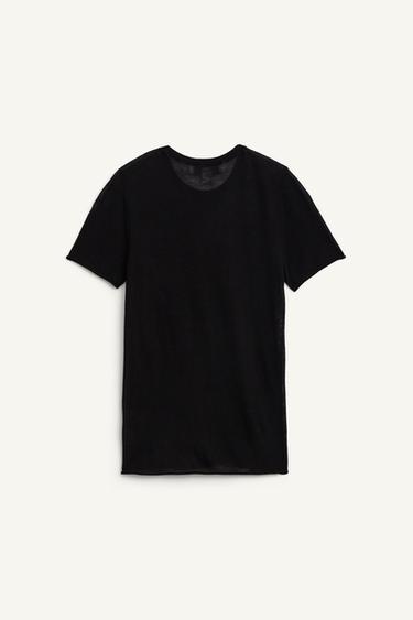 Zara 100% WOOL KNIT TOP LIMITED EDITION - Black