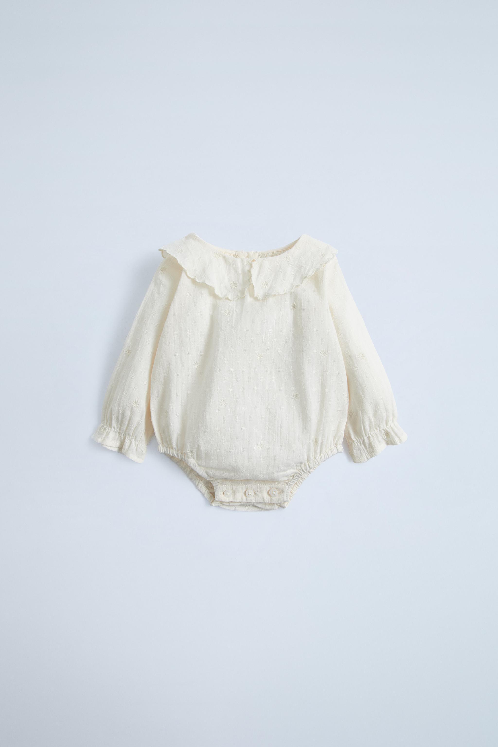 HTF Zara authentic embroidered romper 2-3