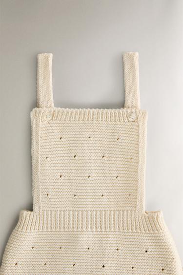 SALOPETTE ENFANT TRICOT - Beige clair de Zara - Image 1