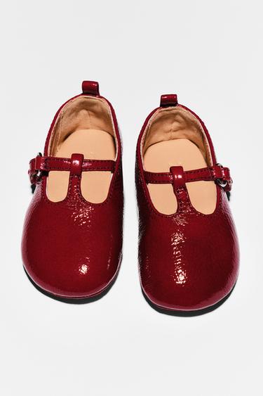 LACK-T-BALLERINA - Bordeauxrot von Zara