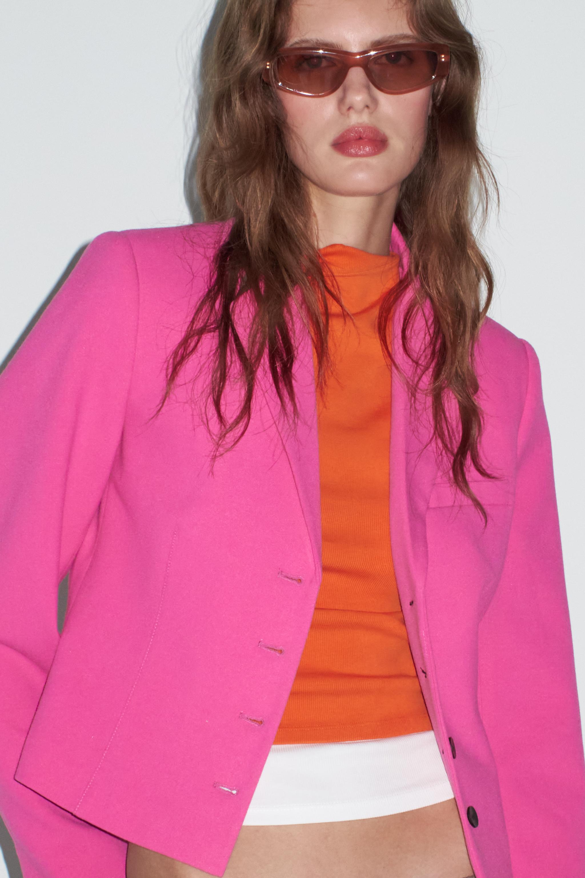 This totally affordable pink Zara suit is the spring outfit all