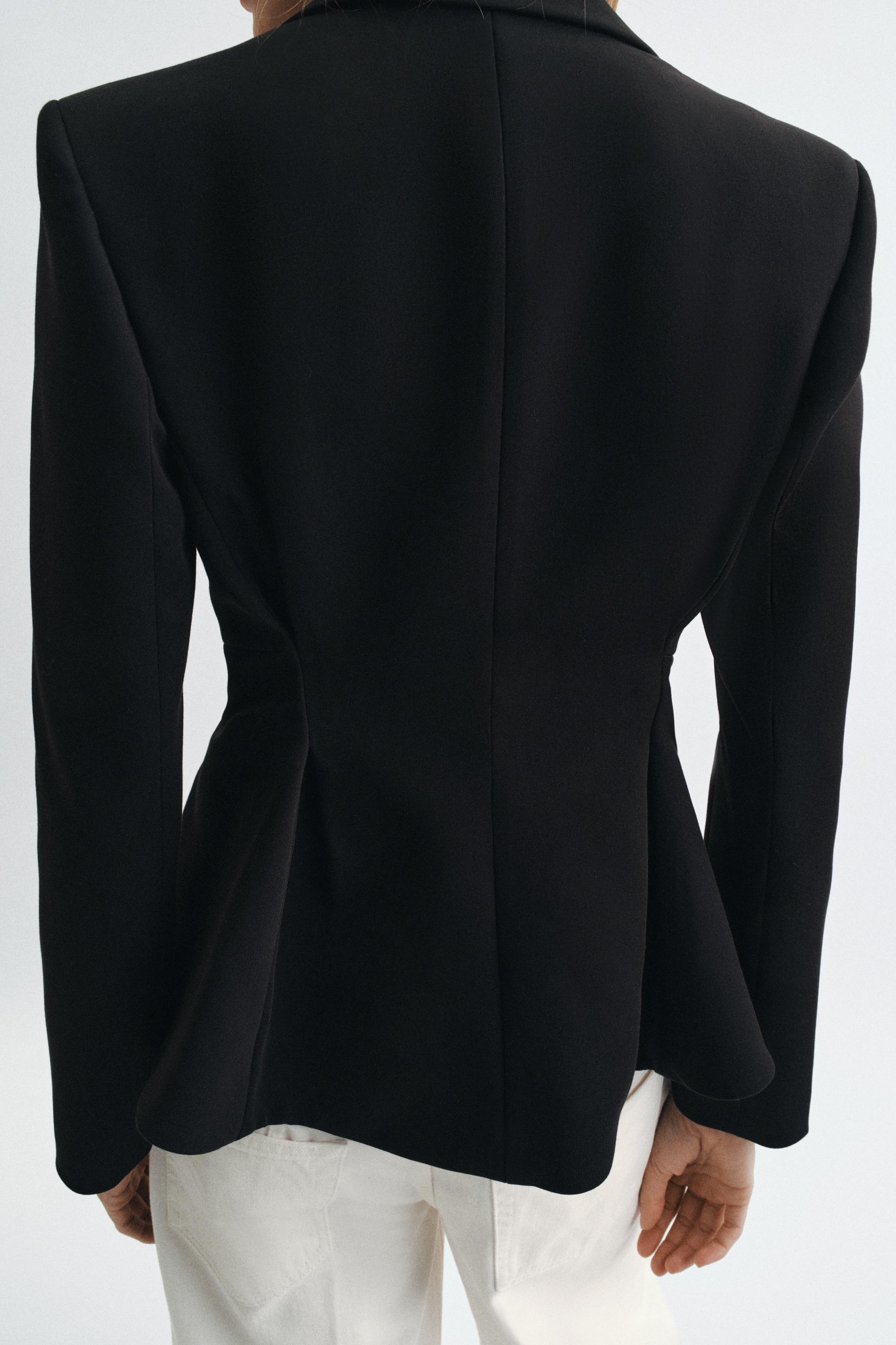 ZW COLLECTION DOKULU PEPLUM BLAZER - Görsel 3