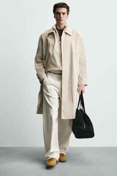 GABARDINE REGULAR FIT - Beige de Zara - Image 6