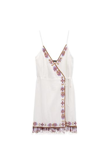EMBROIDERED SHORT DRESS