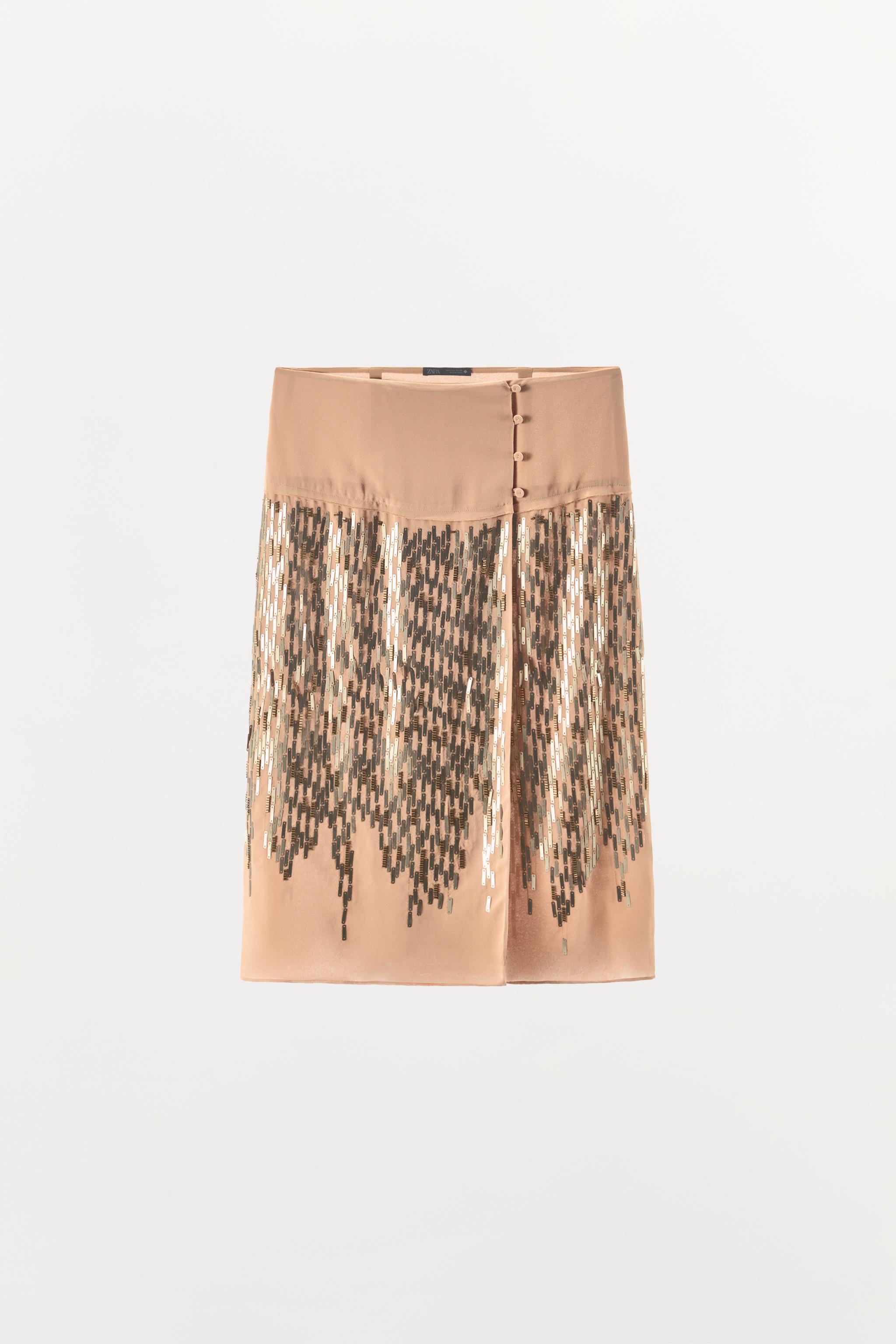 SEQUIN MIDI SKIRT - thumbnail 4