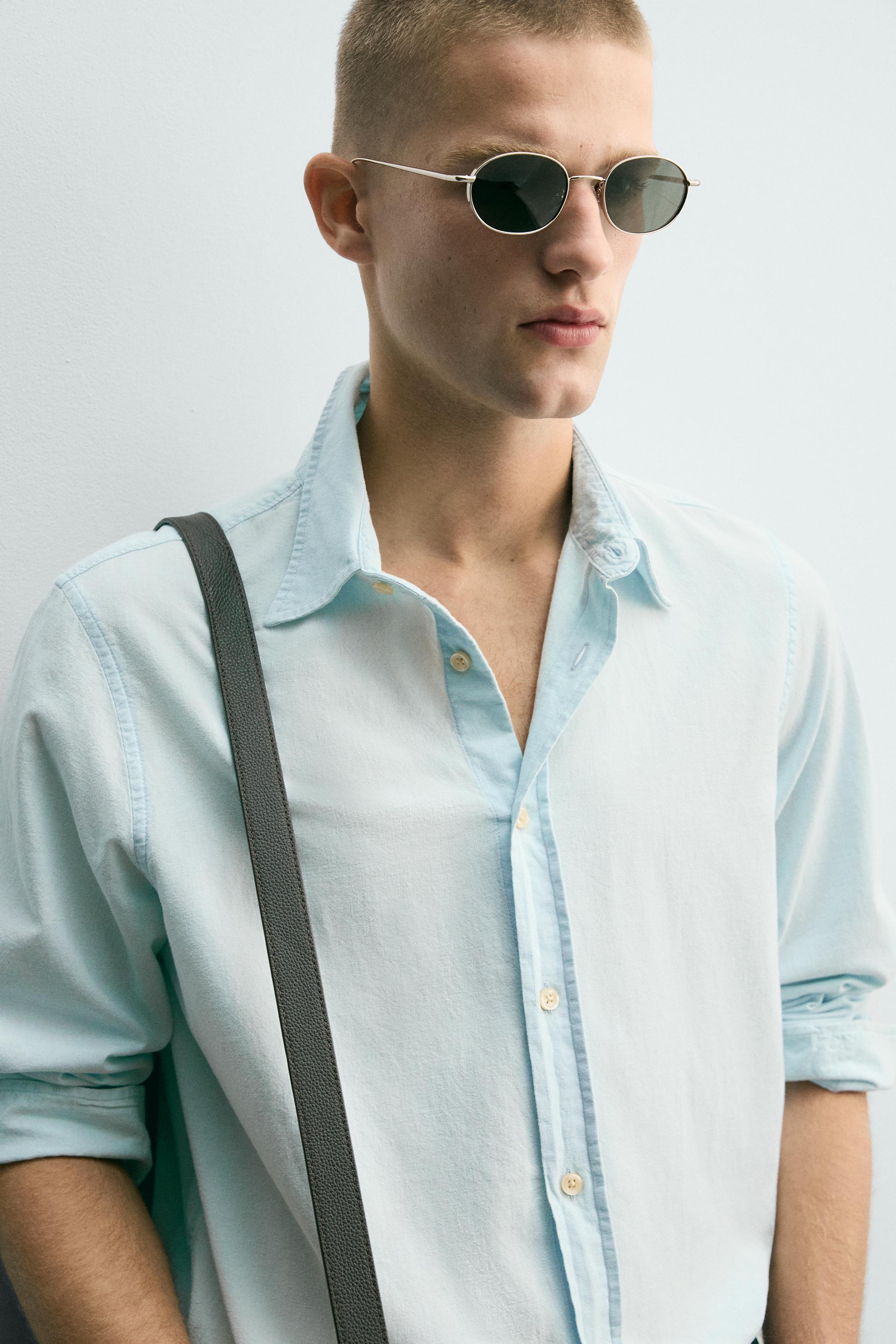 LIGHTWEIGHT COTTON DENIM SHIRT