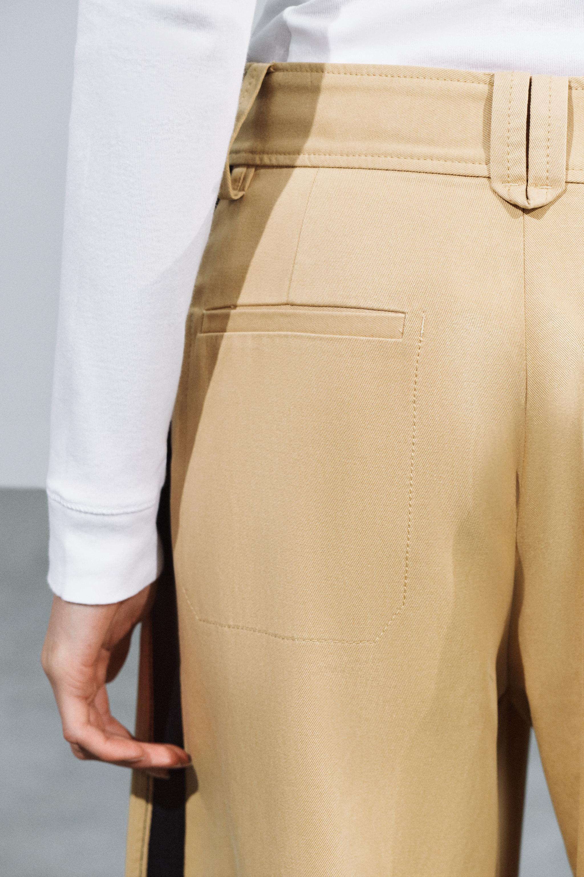 ZW COLLECTION BAGGY PANTS WITH SIDE STRIPE
