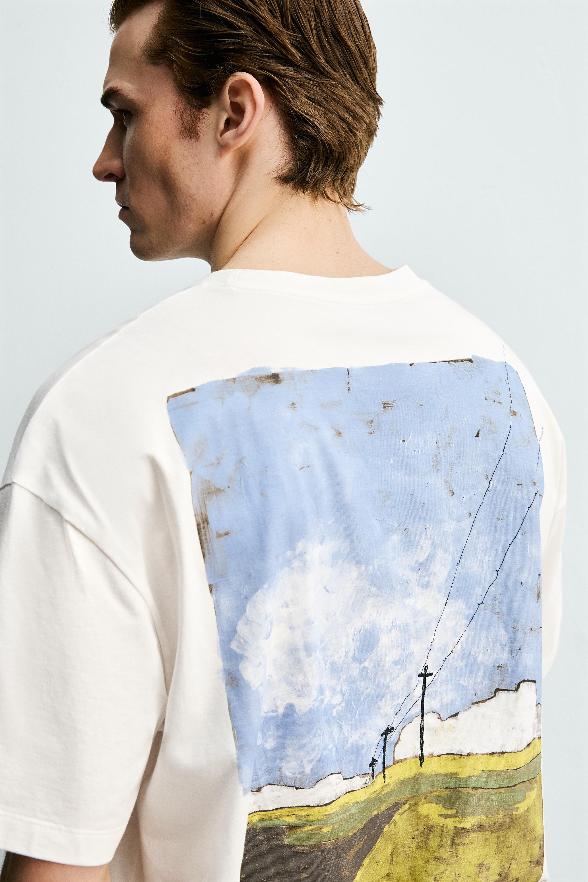 T-SHIRT À IMPRIMÉ PAYSAGE
