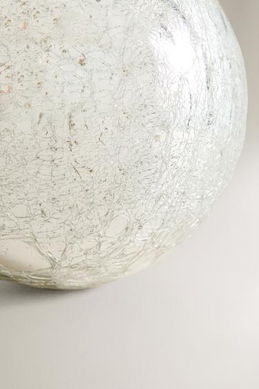 CHRISTMAS BAUBLE DECORATION - Silver by Zara - Image 3