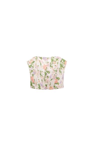 TOP CORSETERO FLORES