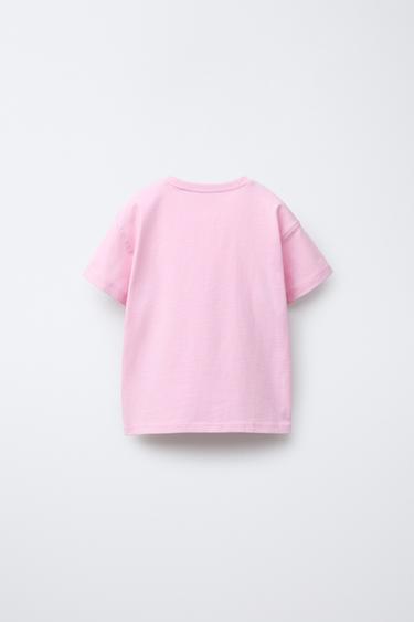 PRINTED HEART T-SHIRT - Light pink by Zara - Image 1