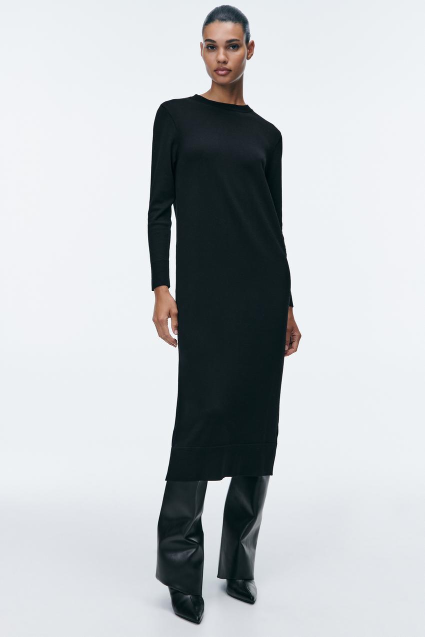 Zara long sleeve maxi dress Clearance