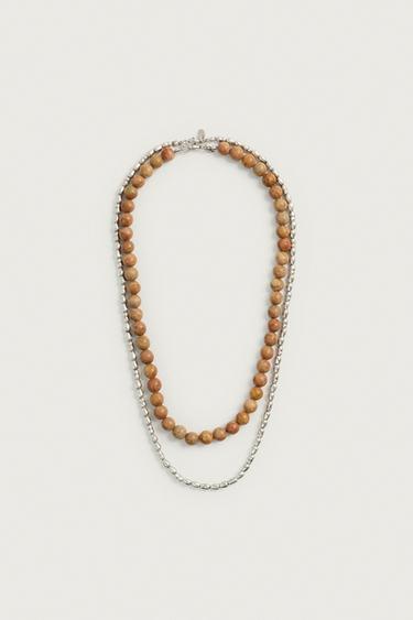 PACK OF TWO COMBINED NECKLACES - Multicoloured by Zara