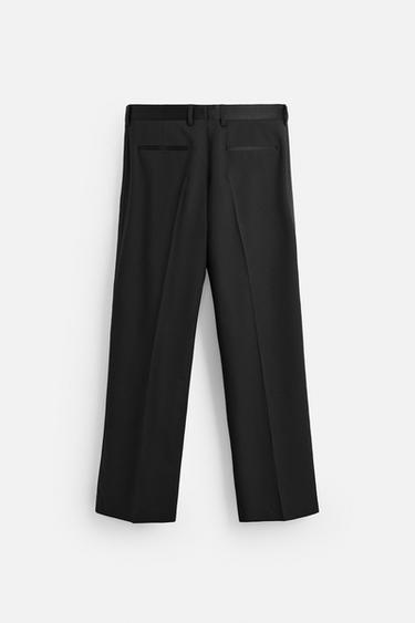 LIMITED EDITION SUIT TROUSERS WITH TAPING - Black by Zara - Image 3