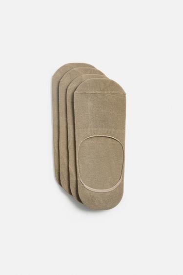 4-PAK MED SOKLETTER - Beige fra Zara