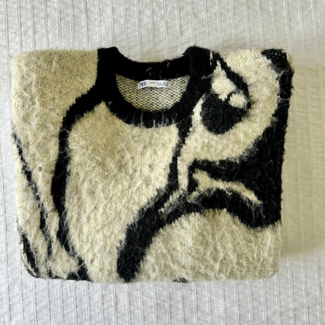 ZARA JACQUARD ABSTRACT SWEATER - Image 3