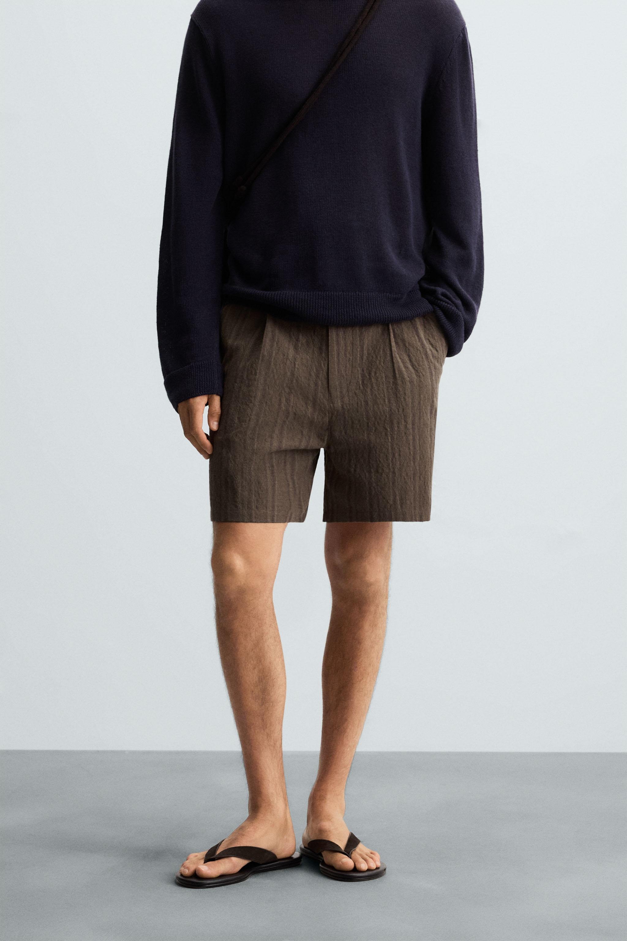 BERMUDA REGULAR FIT RAYURES