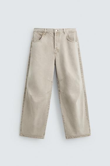 JEANS RELAXED FIT - Rosa lavado de Zara - Imagen 0