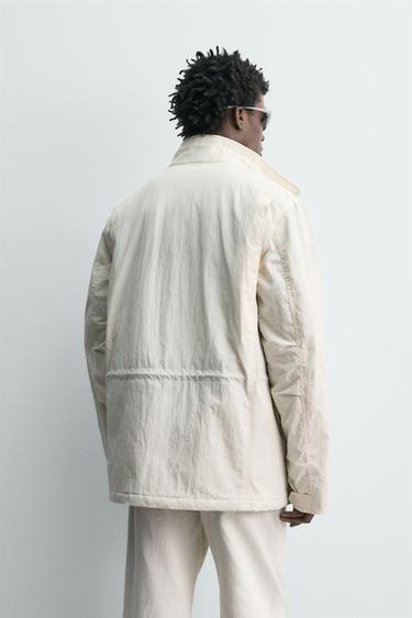 BLOUSON TECHNIQUE MATELASSÉ AVEC POCHES - Beige clair de Zara - Image 2