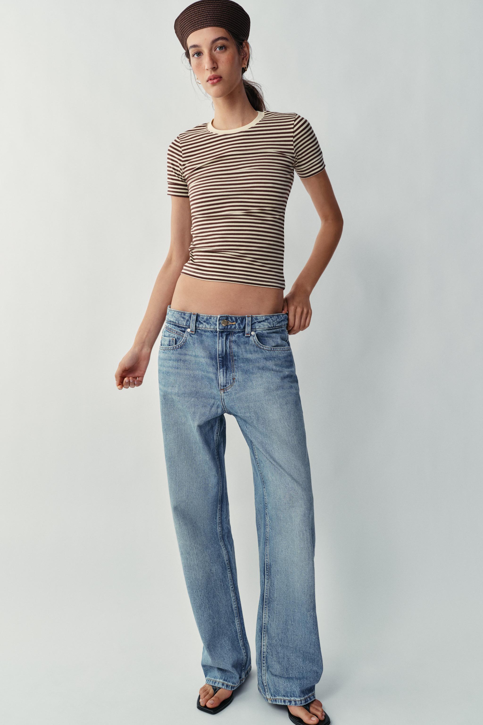 MINIMAL SHORT SLEEVE T-SHIRT — Brown Stripes