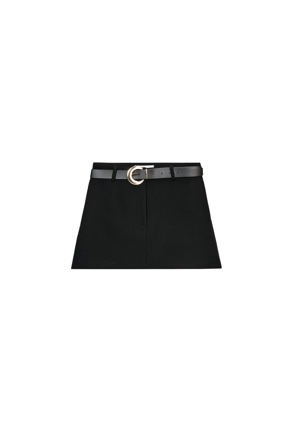 BELTED SPLIT SKIRT - image 3