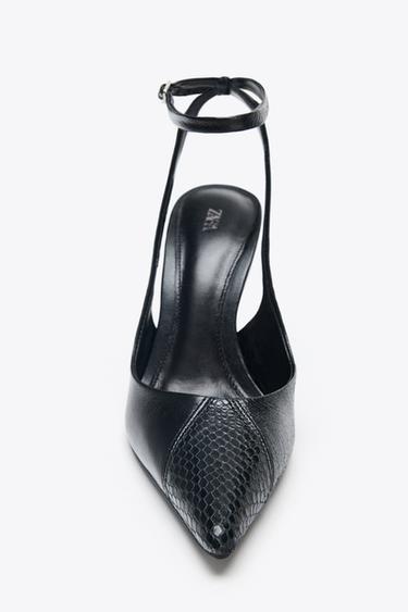 TALONS EN CUIR - Noir de Zara - Image 4