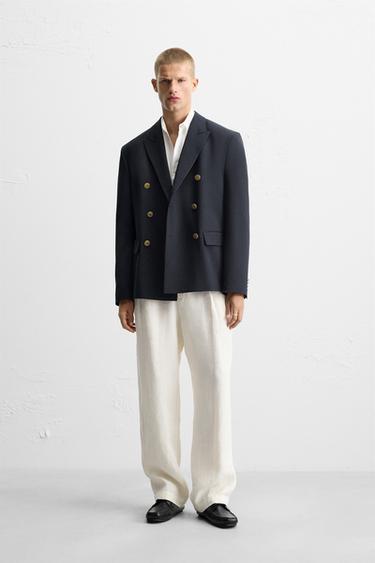 BLAZER GURUTZATUA - Urdin ilun-iluna, Zara-rena - Irudia 0