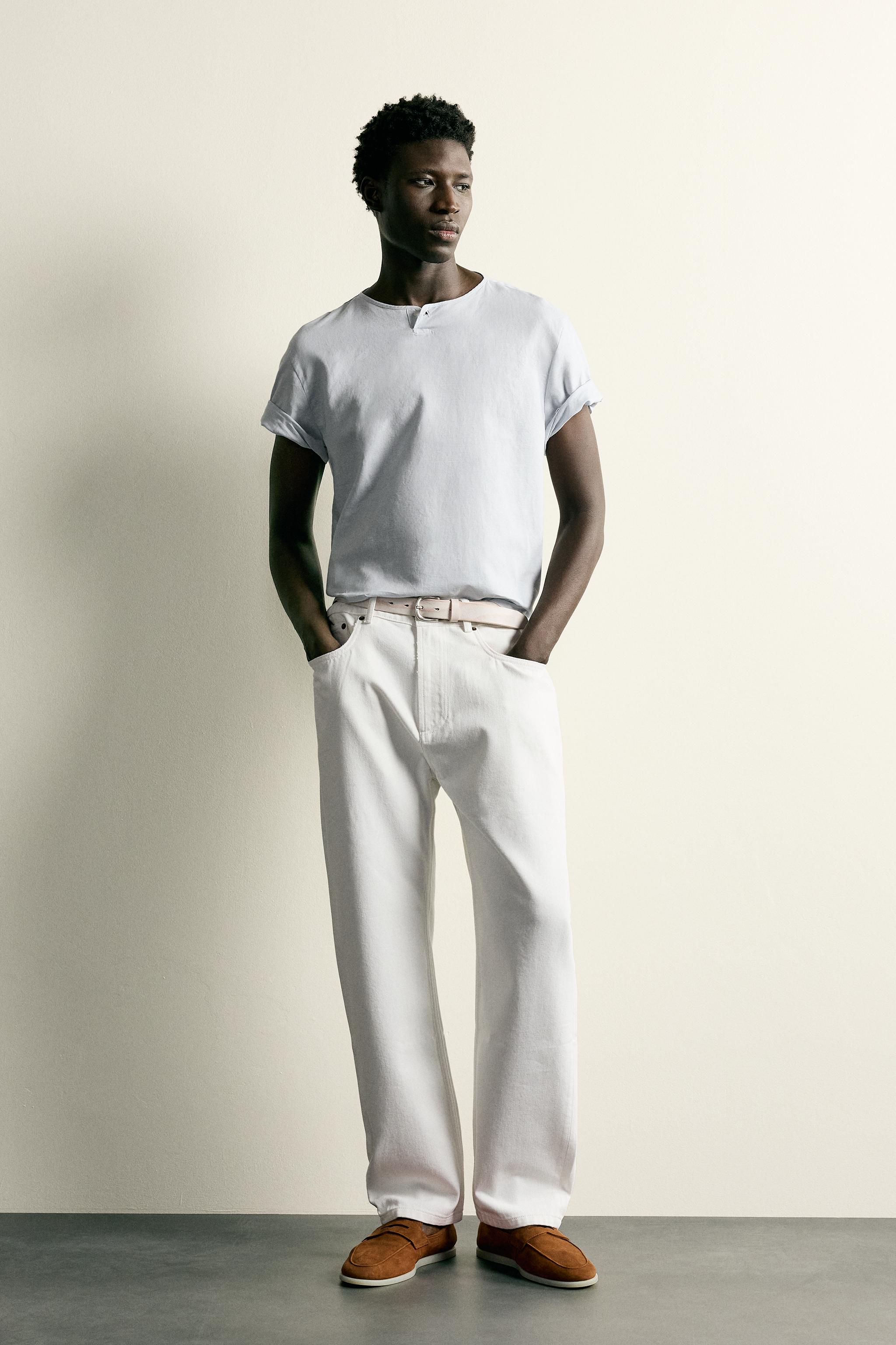HEMP AND COTTON HENLEY SHIRT
