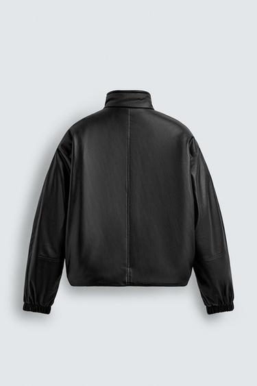 VESTE REMBOURRÉE EN MATIÈRE SYNTHÉTIQUE - Noir de Zara - Image 7