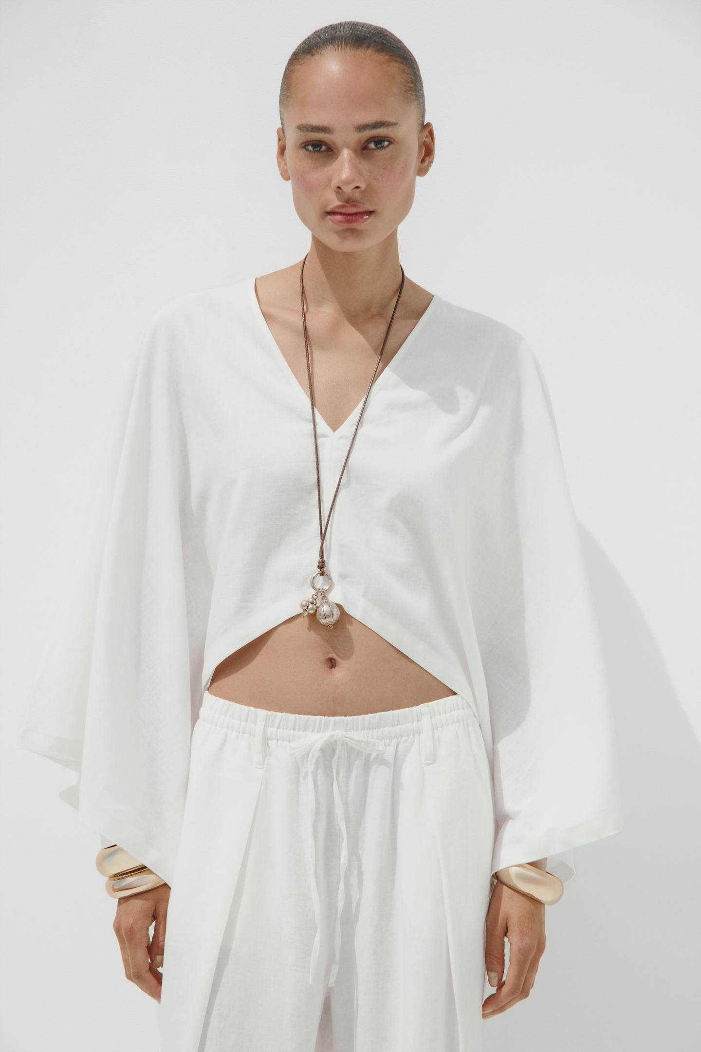 ASYMMETRIC CAPE KIMONO