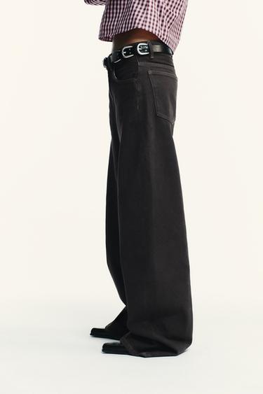 JEAN TRF CURVE TAILLE HAUTE - Chocolat de Zara - Image 4
