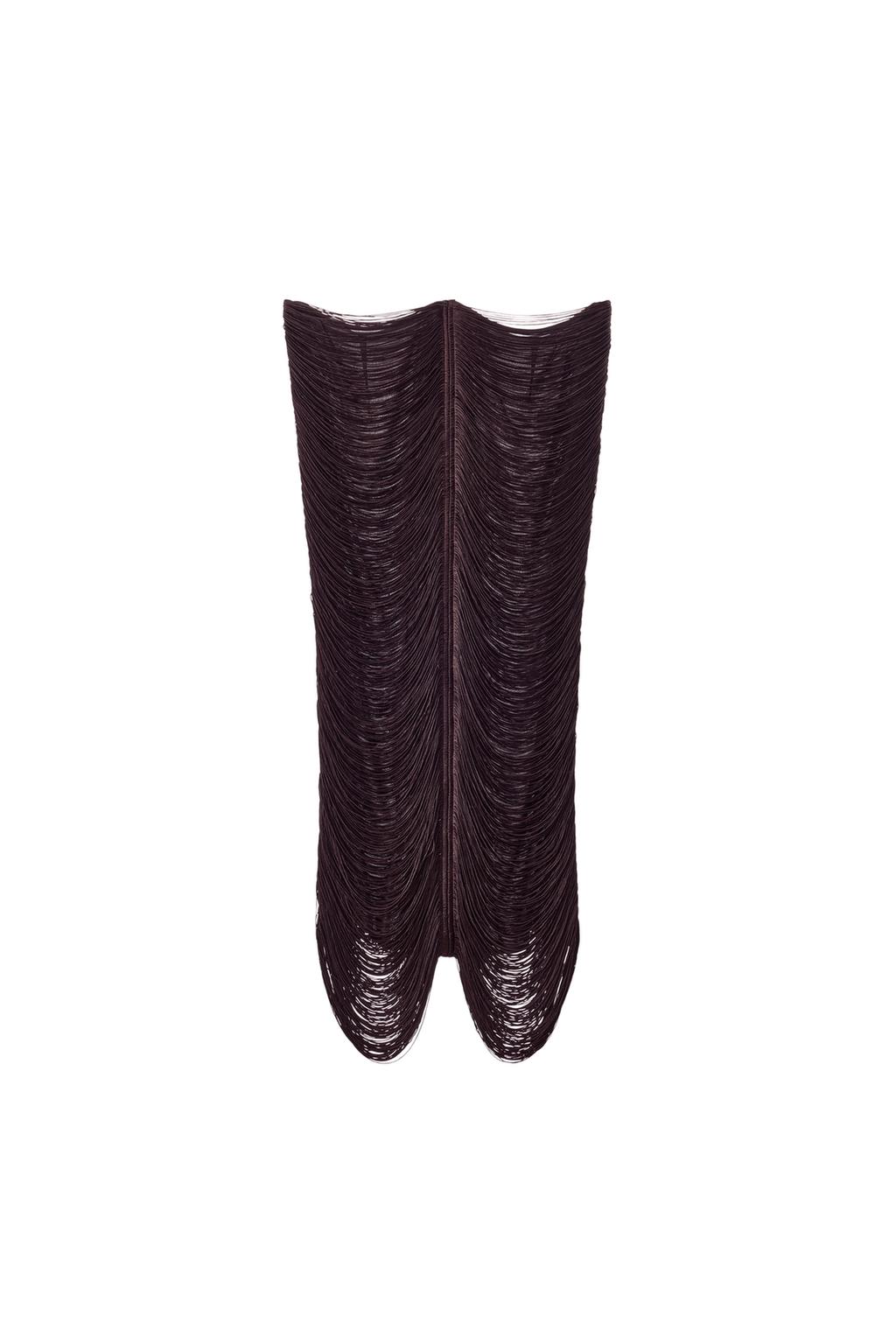 FRINGED MIDI SKIRT - image 3