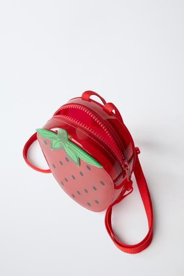 STRAWBERRY VINYL BACKPACK - Red by Zara - Image 3