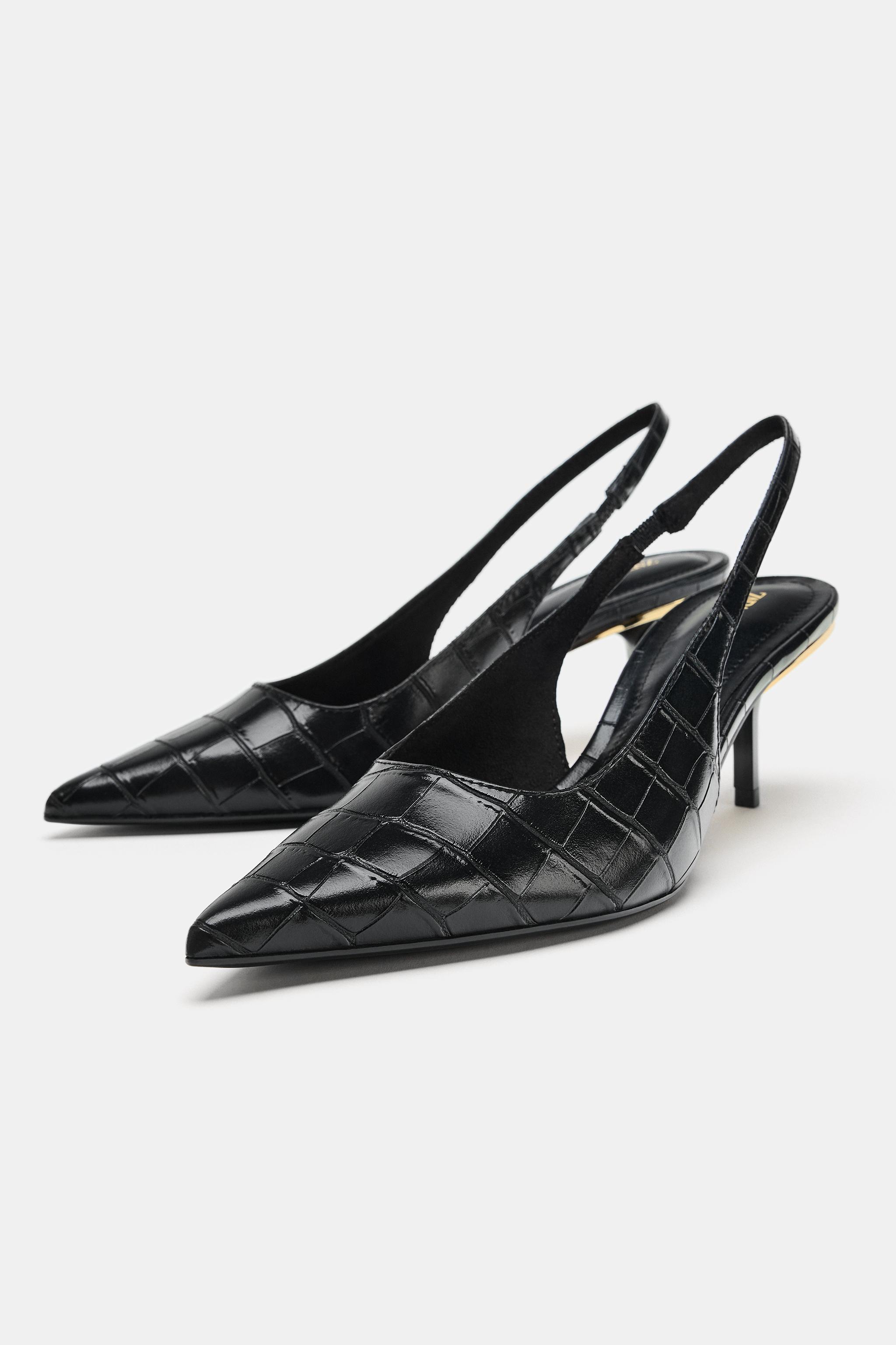CHAUSSURES OUVERTES À L'ARRIÈRE TEXTURÉES