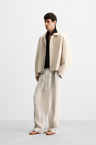RELAXED FIT BOMBER JACKET - Sand by Zara - Image 3