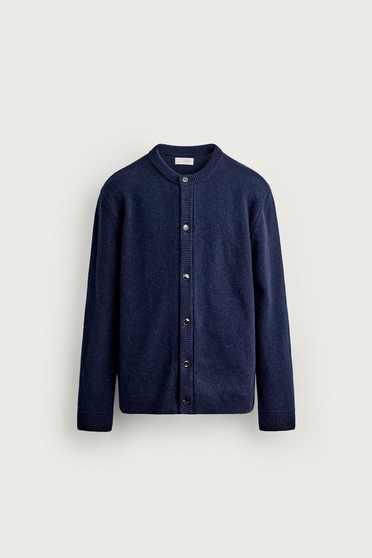 Cardigan regular fit mezcla lana