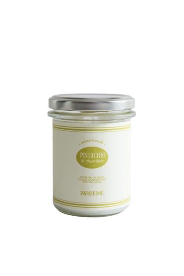 (130 G) VELA AROMÁTICA PISTACHIO & CHOCOLATE - Pistacho de Zara