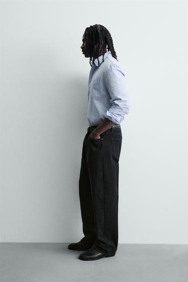 LOOSE FIT JEANS - Dark anthracite by Zara - Image 3