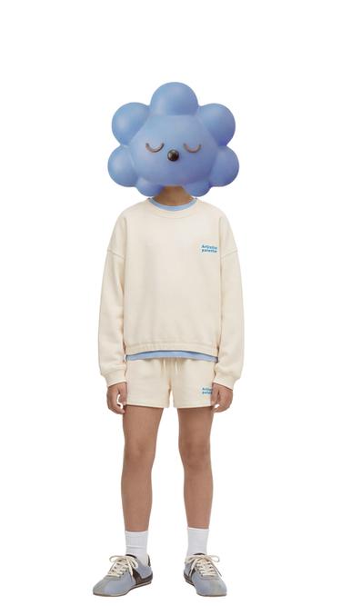 SLOGAN SWEATSHIRT AND BERMUDA SHORTS SET - Ecru by Zara